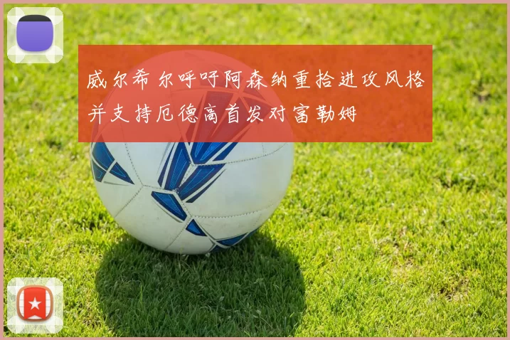 威尔希尔呼吁阿森纳重拾进攻风格并支持厄德高首发对富勒姆